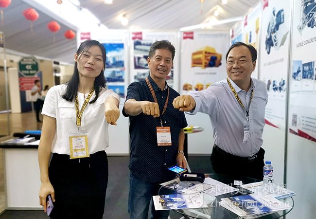 建新機(jī)械混凝土攪拌設(shè)備亮相菲律賓成焦點！